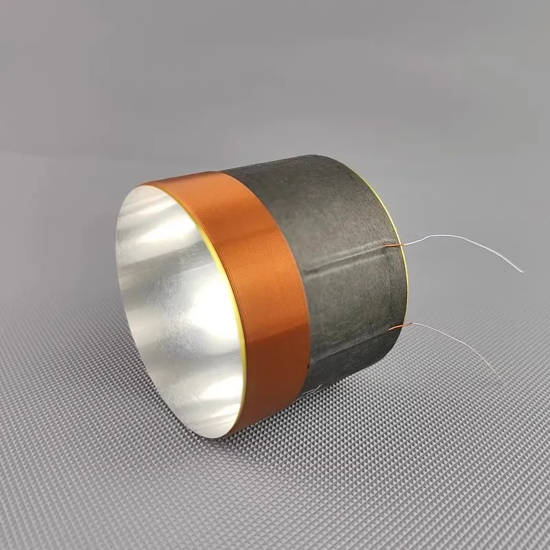 1PC GHXAMP 4ohm 75.5mm Speaker Voice Coil Bass Repair Parts 75.5-Core White Aluminum