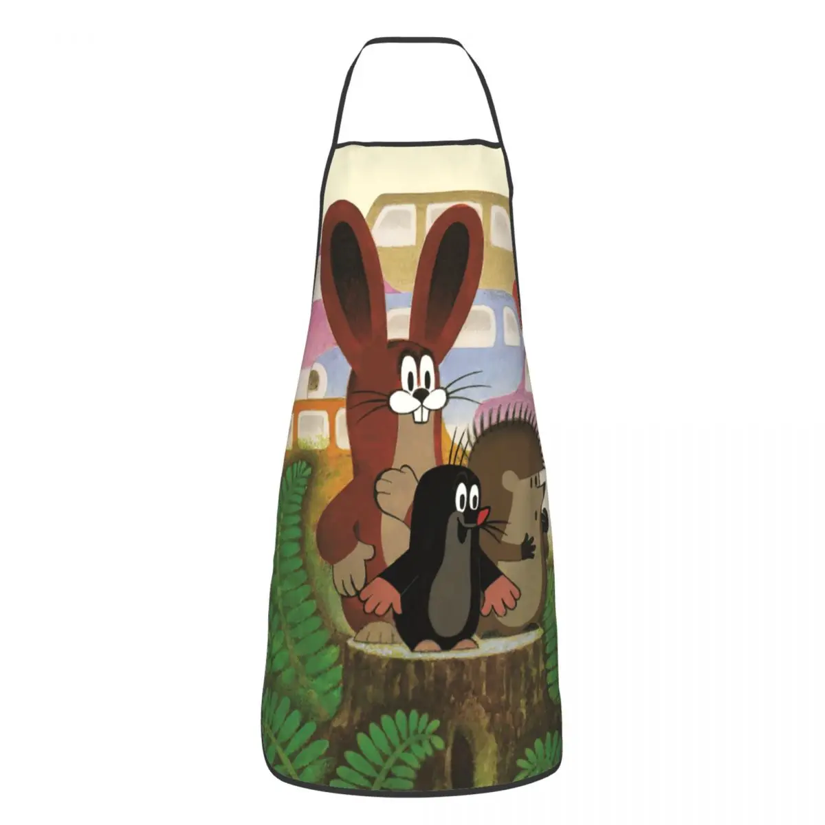 Mole's Adventures Apron Women Men Unisex Bib Krtek Little Maulwurf Cooking Kitchen Tablier Cuisine Chef Gardening