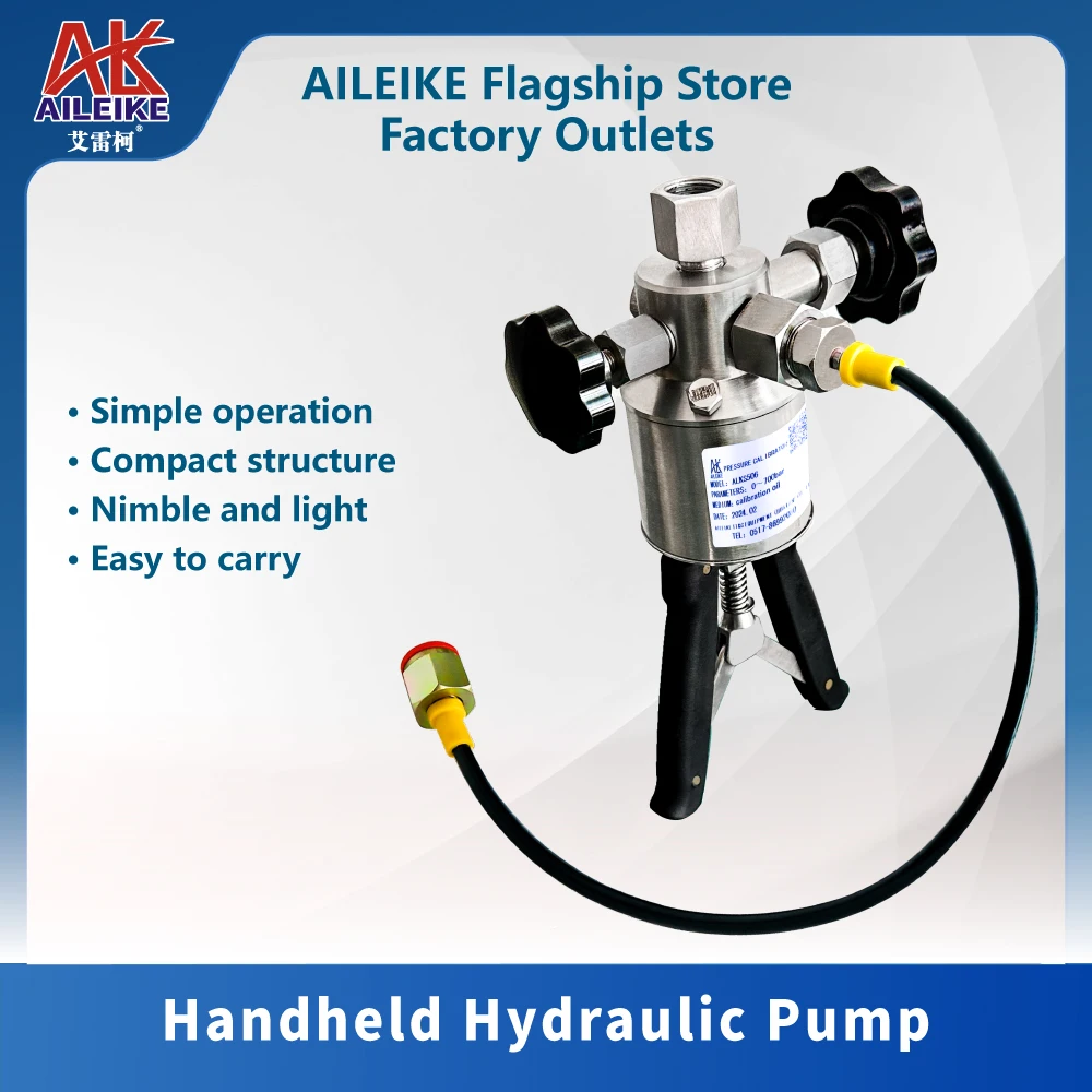 AILEIKE ALKS506 Manual pressure calibrator handheld Hydraulic Pressure Pump  marine pressure calibrator 0-700bar