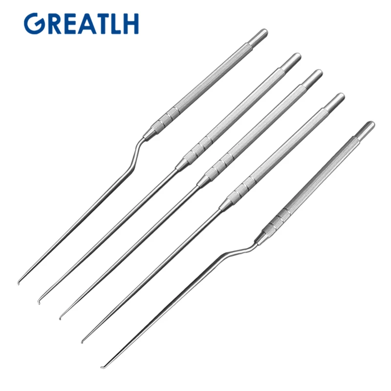 stainless steel Ear use Hook cerumen hook/earpick Straight/Gun type hospital ENT instrument tool