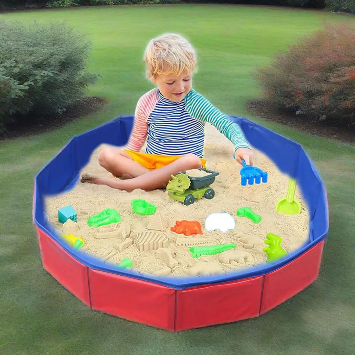 Table de sable pour enfants bac à sable garçons fille enfants eau et sable activité de plein air jouets sensoriels été plage piscine arrière-cour jouets de sable
