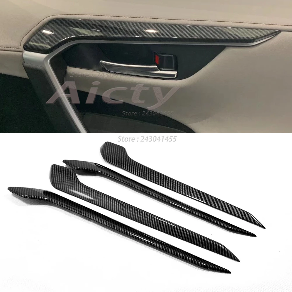 RHD for Toyota RAV4 2019 2020 2021 2022 2023 RAV 4 XA50 ABS Interior Accessories Steering Wheel Cover Window Switch Cover Trim