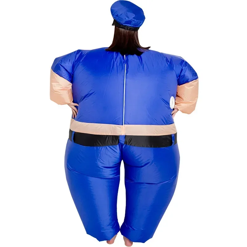 New Adult Inflatable Clothes Funny Role Playing Costume Cosplay Festival Party Police Fat Man Inflatable Clothes Doll Costume