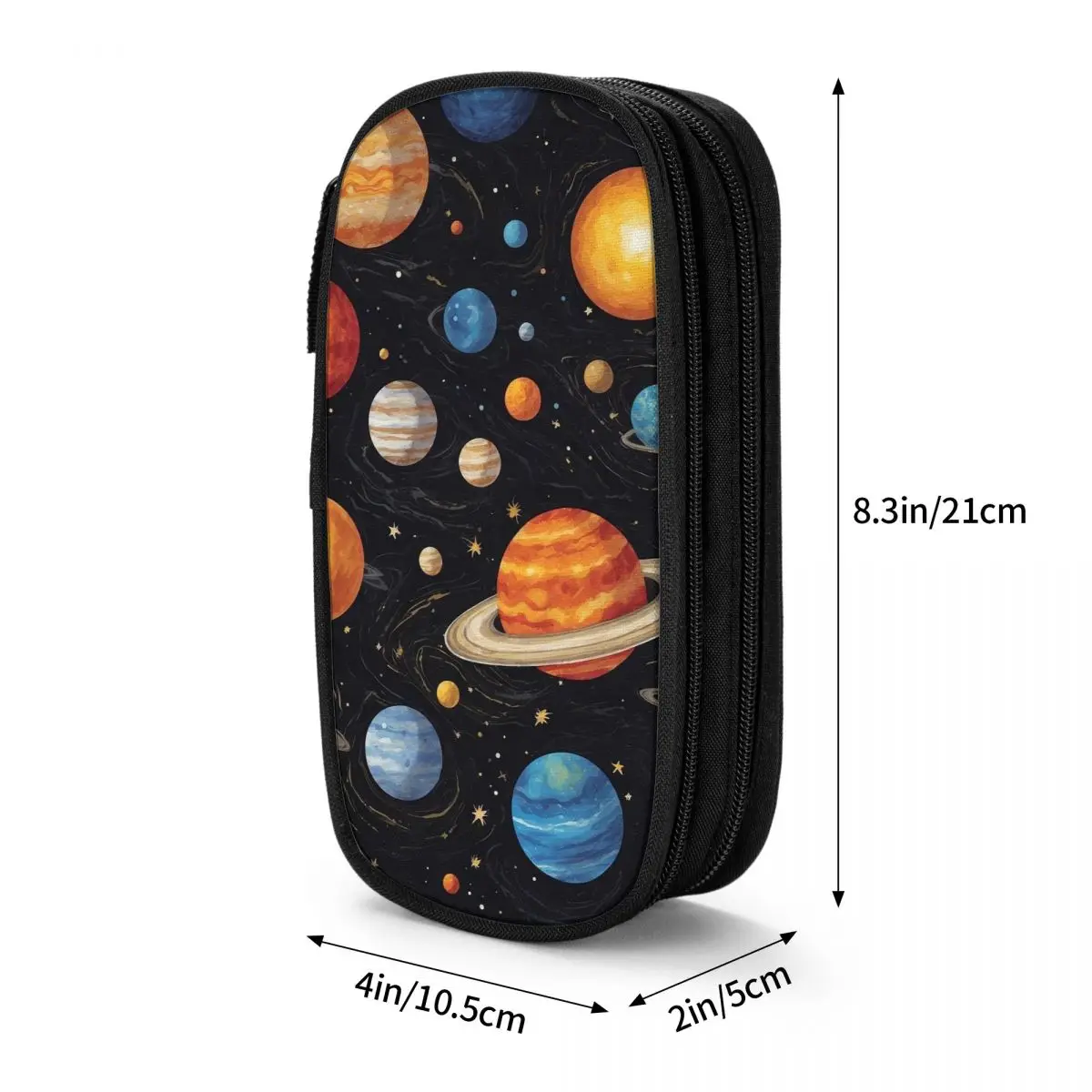 Planets Space Galaxy Universe Pattern Pencil Case for Boys Girls Gifts Pen Box Pencil Bag Stationery Supplies Pen Holder Bag