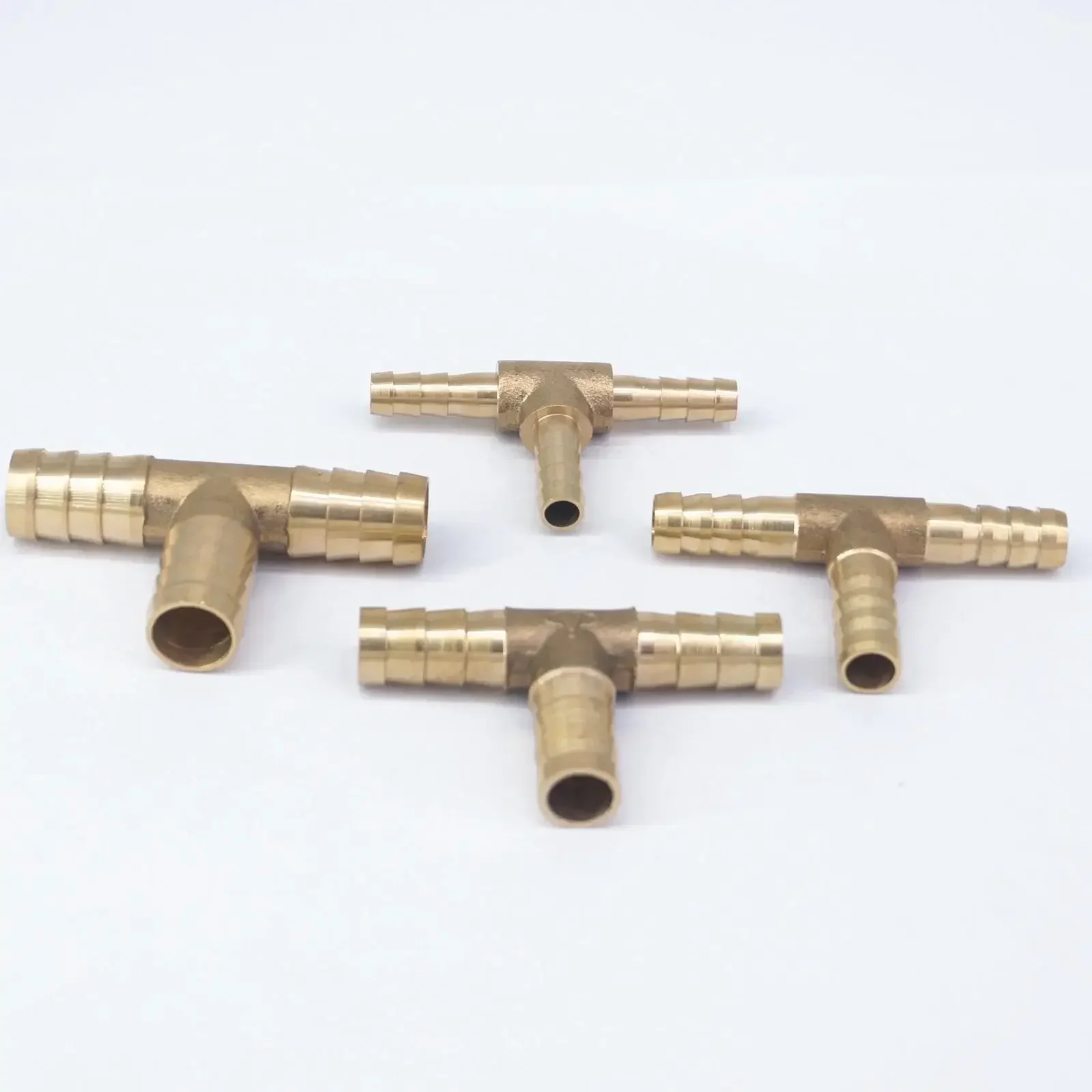 2 sztuk pasuje do węża I/D 3mm 4mm 5mm 6mm 8mm 10mm 12mm 14mm 16mm 19mm króciec do węża Tee 3 Way mosiężny łącznik Splicer złącza