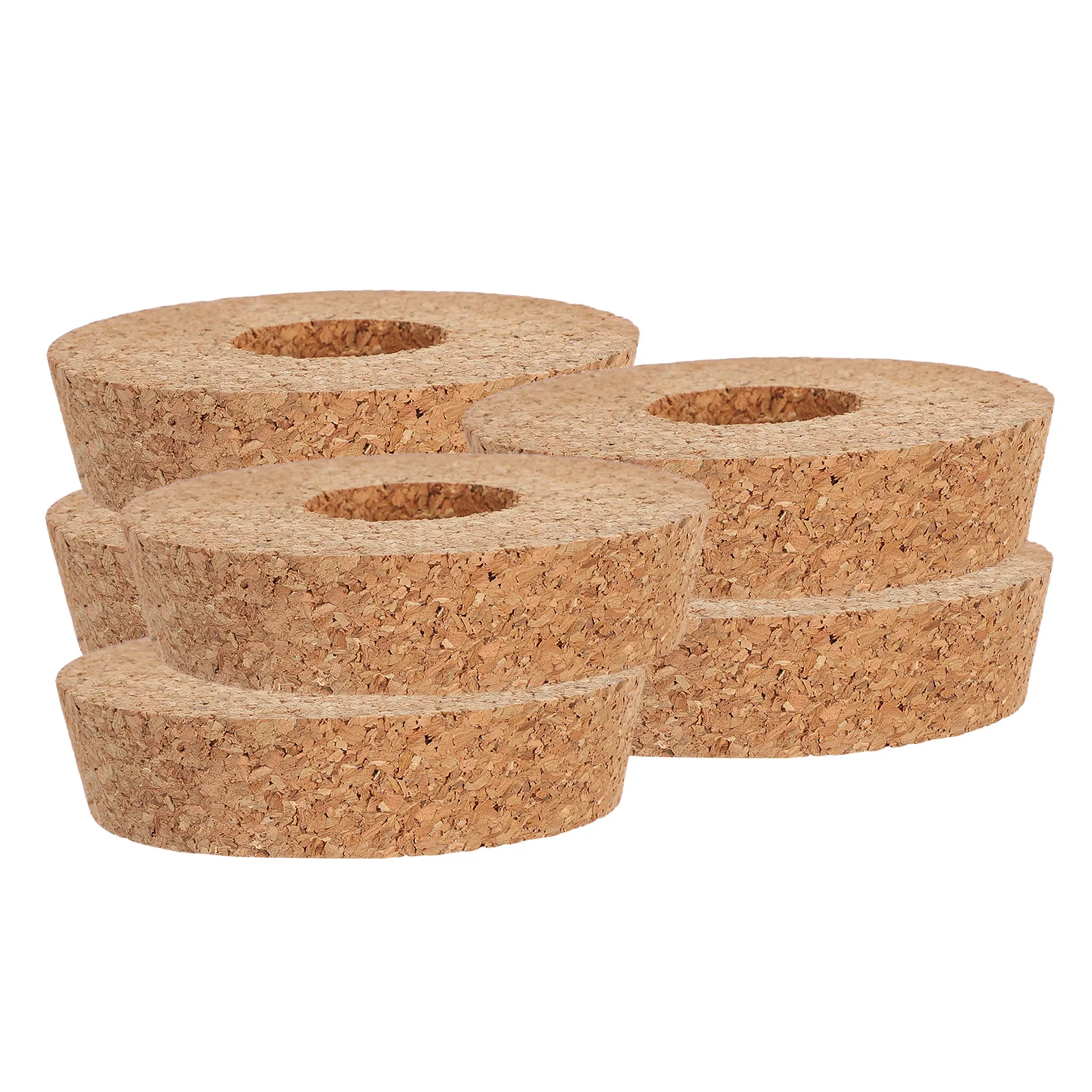 6 pcs Flower Vase With Cork Lid Pre-Drilled Hole 80X20X73Mm Glass Terrarium For Hydroponic Planting Micro Landscape Decoration
