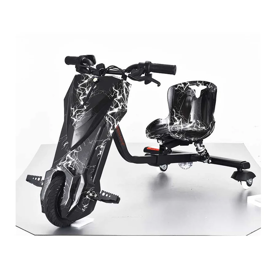 Triciclo Elétrico de Alta Qualidade 36v 250w para Adultos, Scooter Elétrico de 3 Rodas com Derrapagem 360, Kart Elétrico Durável