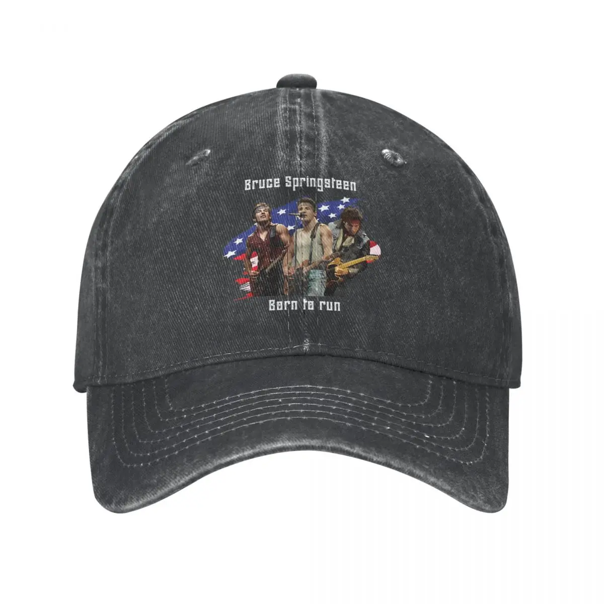 

Baseball Caps Bruce Springsteen Born In The USA Merchandise Unisex Style Vintage Distressed Cotton Rock Casquette Dad Hat Soft