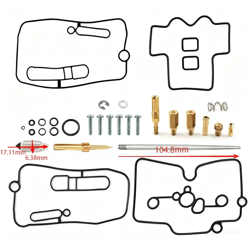 Carburetor Maintenance Set for Keihin FCR 28 32 33 35 37 39 41 MM Featuring Replacement Gaskets O Rings and Fuel System Parts