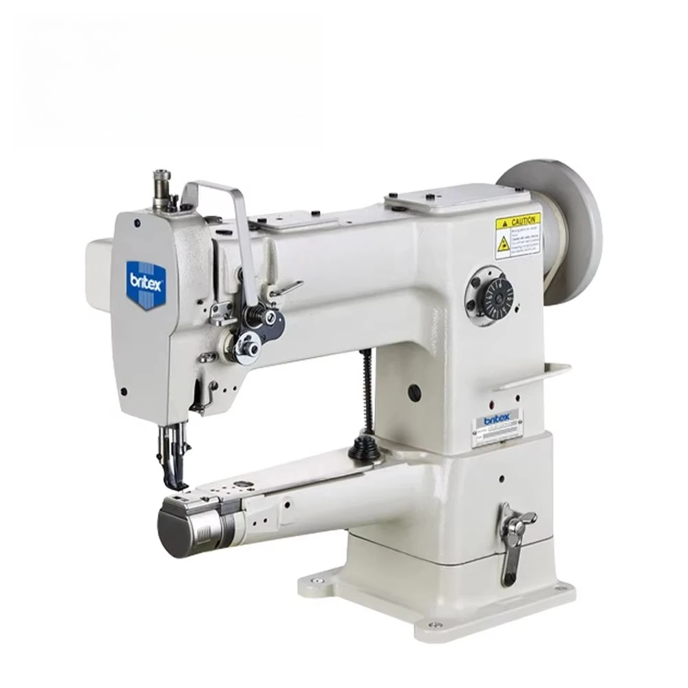 عالية الجودة Britex Br-246 واحد N-e-dle عالية السرعة اسطوانة السرير الثقيلة D-u-ty ماكينة خياطة الغرز المتشابكة سعر الجلود