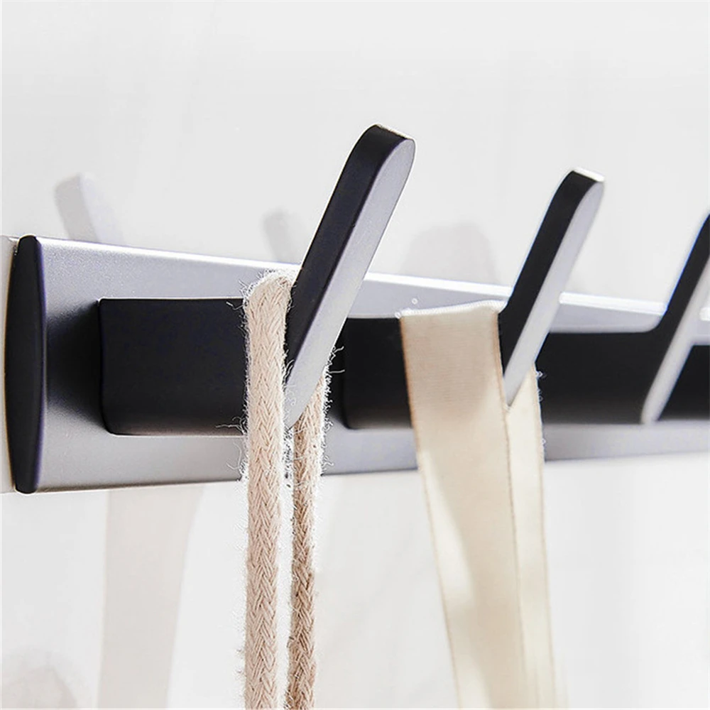 Bathroom Clothes Hanger Wall Hook Towel Hook Coat Rack Hallway Balcony Corner Door Clothes Shelf Key Holder for Kitchen Bedroom