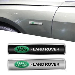 Car 3D Metal Logo Emblem Side Body Fender Trunk Sticker Decoration Accessories For Landrover Discovery Velar Evoque Range Rover