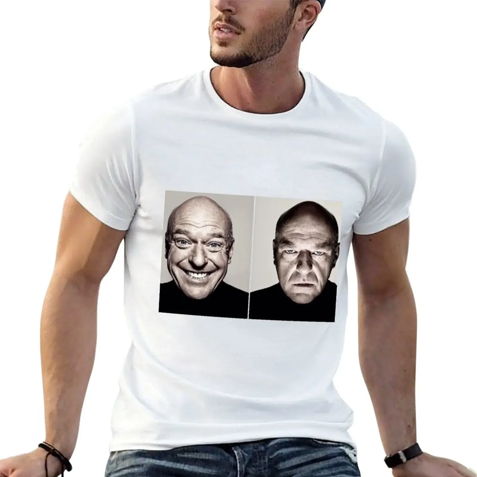 HD Dean Norris Reaction / Hank Shrader Breaking Bad Meme T-Shirt Short sleeve tee kawaii clothes tees Men's t shirts