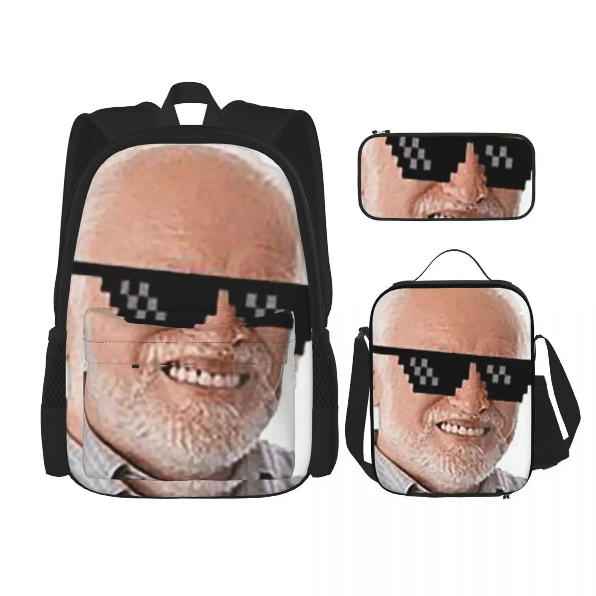 إخفاء الألم هارولد ميمي حقائب الظهر بنين بنات الكتب الطلاب الحقائب المدرسية للأطفال حقيبة الغداء حقيبة القلم ثلاث قطع مجموعة