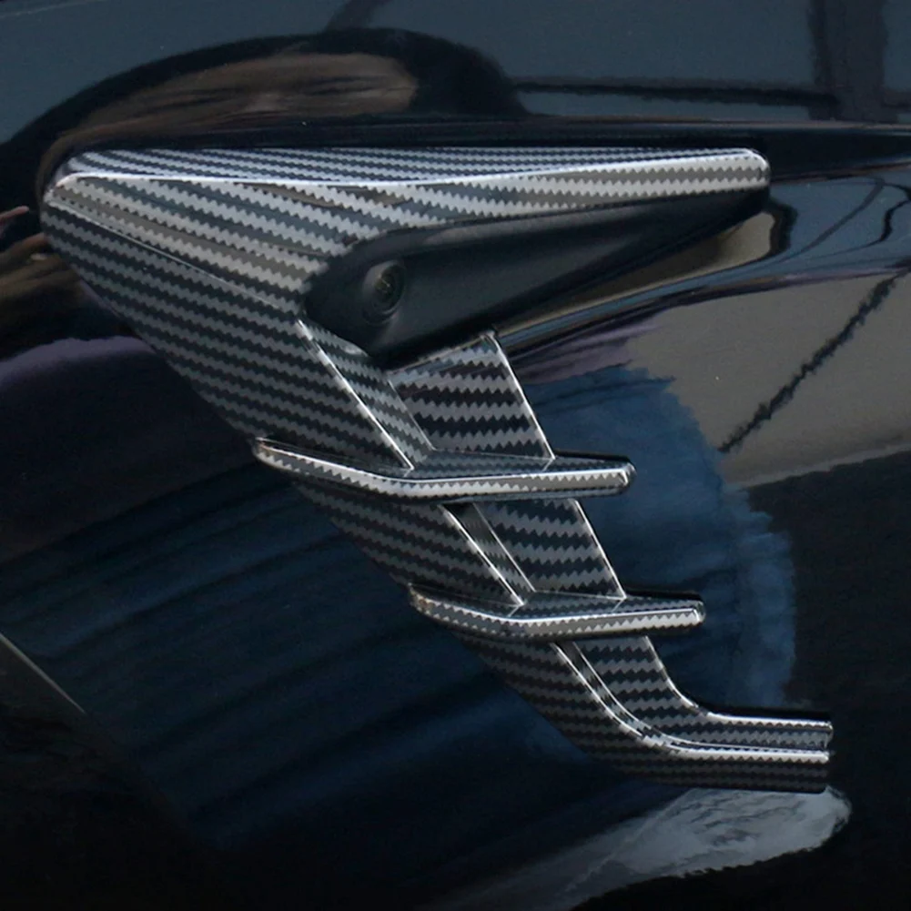 AEF3-For تسلا موديل 3 هايلاند 2024 غطاء حماية الكاميرا الجانبية غطاء الحاجز الجانبي ملصقات الكسوة