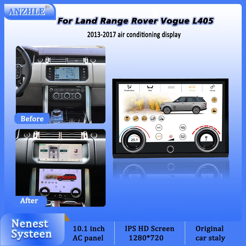 Air Conditioned Touch AC Panel Suitable For 2013-2017 Range Rover Vogue L405 Climate Control Screen With Night Or Day Modes 