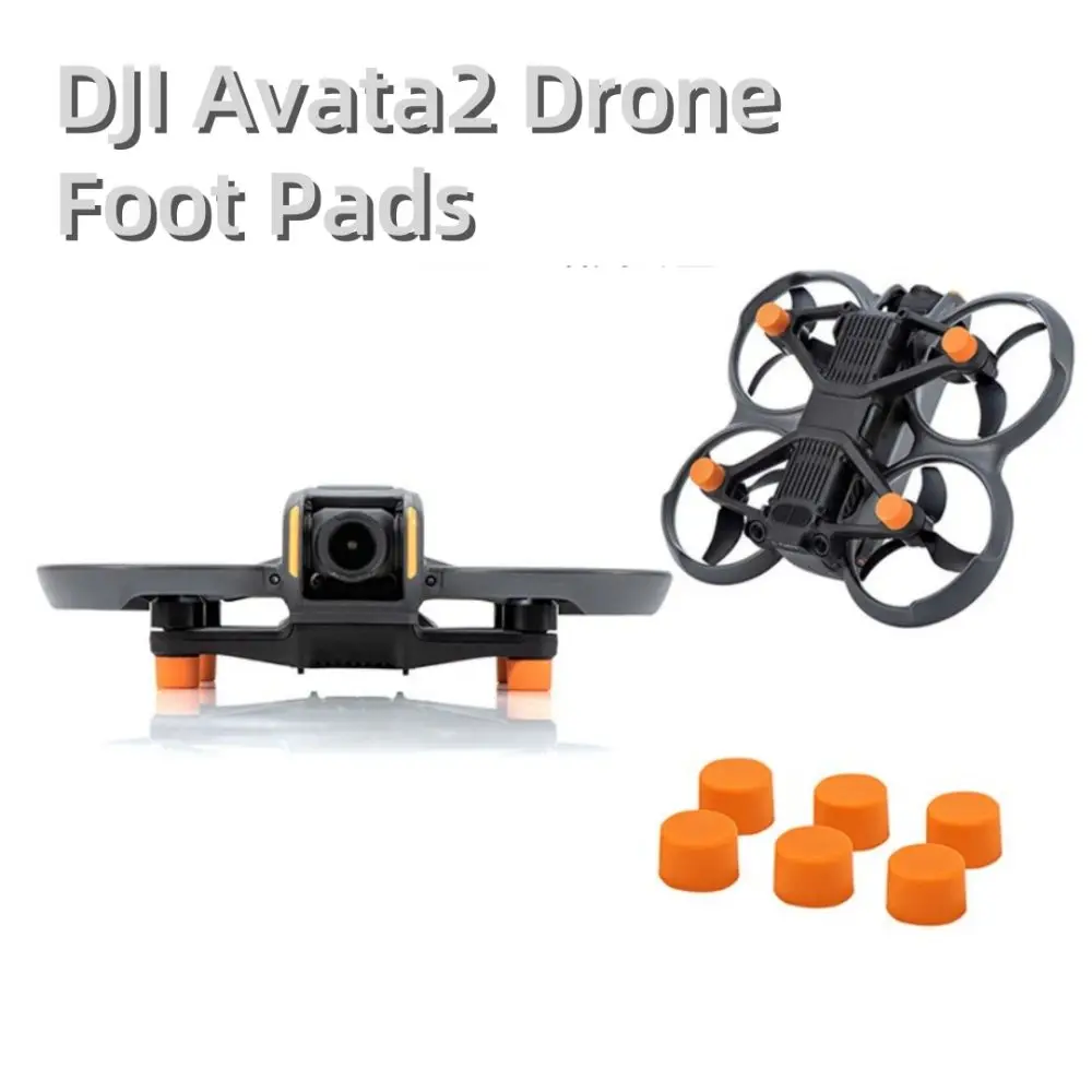 4 Stuks Nuttige Beschermende Rc Drone Voet Pads Siliconen Schokbestendig Landingsgestel Drone Accessoires Drone Voetmatten Voor Dji Avata2