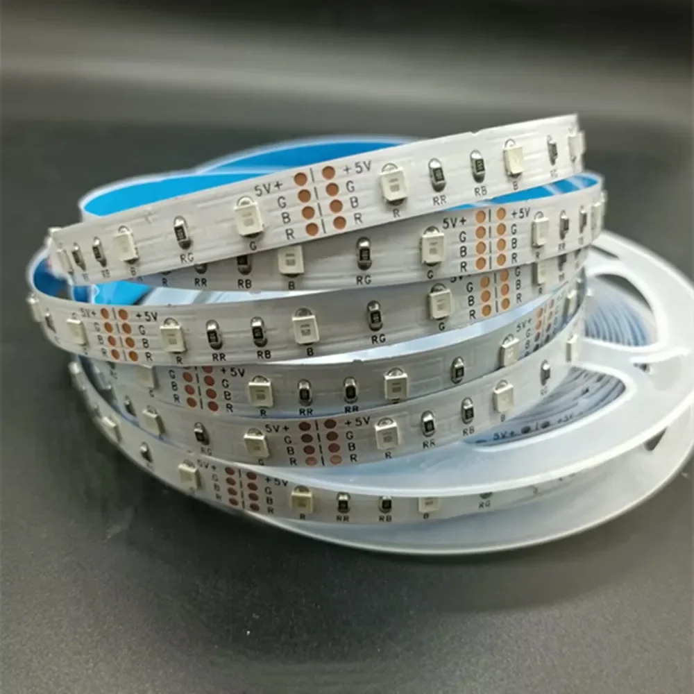 5V 2835 LED Strip 8mm PCB 60LEDs  DC5V Flexible LED Light Warm Whit /White NW 5m/lot  Led Strip Lights