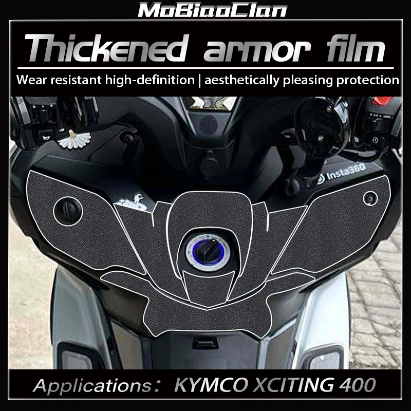 

For KYMCO XCITING 400 Motorcycle Thickened armor stickers Protection Anti Wear Stickers Modified Accessories