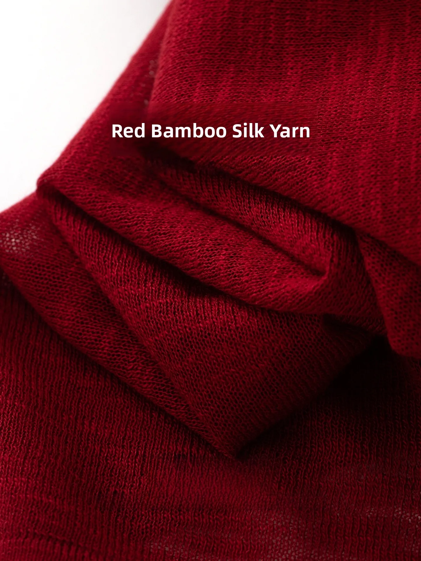 Lagur Burgundy Knitted Open Cardigan Women's Style Loose Thin Long Sleeve Outerwear Pure Color Lightweight Summer Outer Layer
