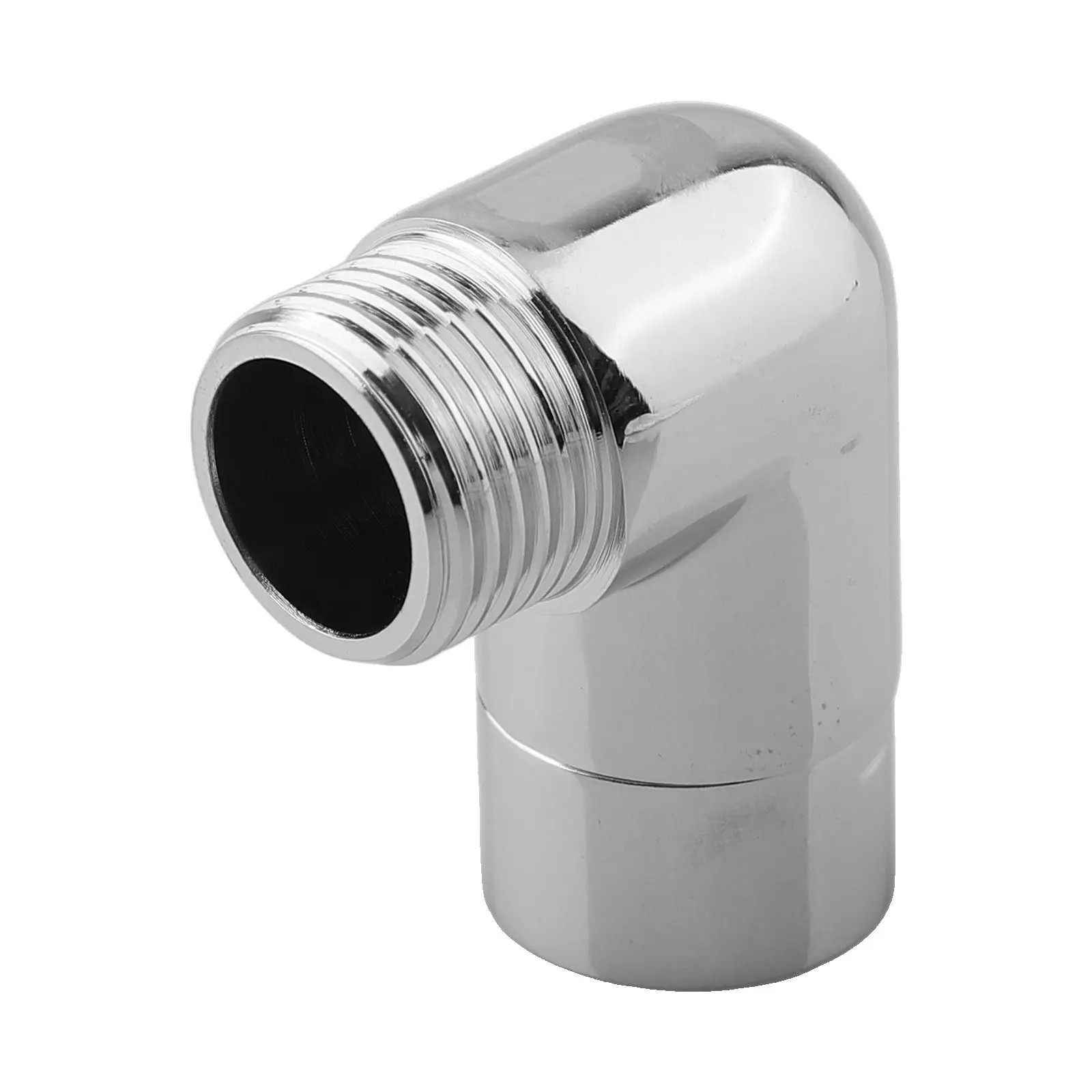 

90 Degree Shower Adapter Shower Elbow 90 Degrees Bathroom Usage Copper Material Insert Washer For Handheld Shower