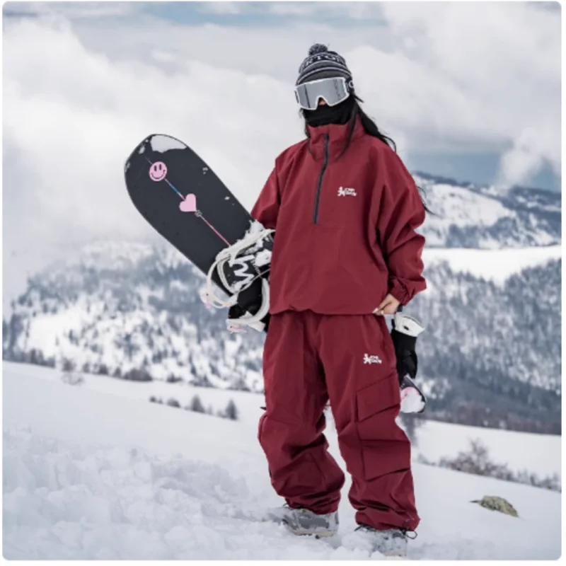 JOHN SNOW Snowboard Jacket Pants Female Tracksuit Mountain Skiing Suites Winter Women Men Snow Suits Sports Waterproof  Ski Sets