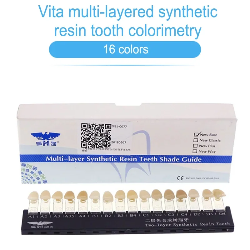 

Multi-layered Tooth Colorimetric Palette 16 Colors Dental Dental Instrument Materials