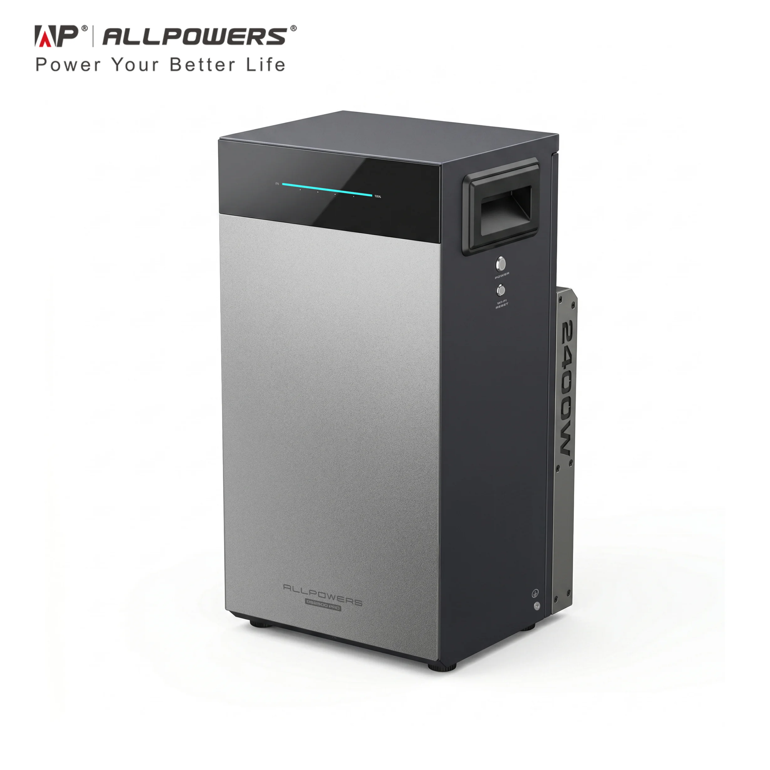ALLPOWERSBS2500PRO 2600Wh Balkonzonnesysteem, 2400W Hybride Omvormer, LiFePO4 Batterij, IP65 Waterdicht, All-in-One Off-Grid Energieopwekker