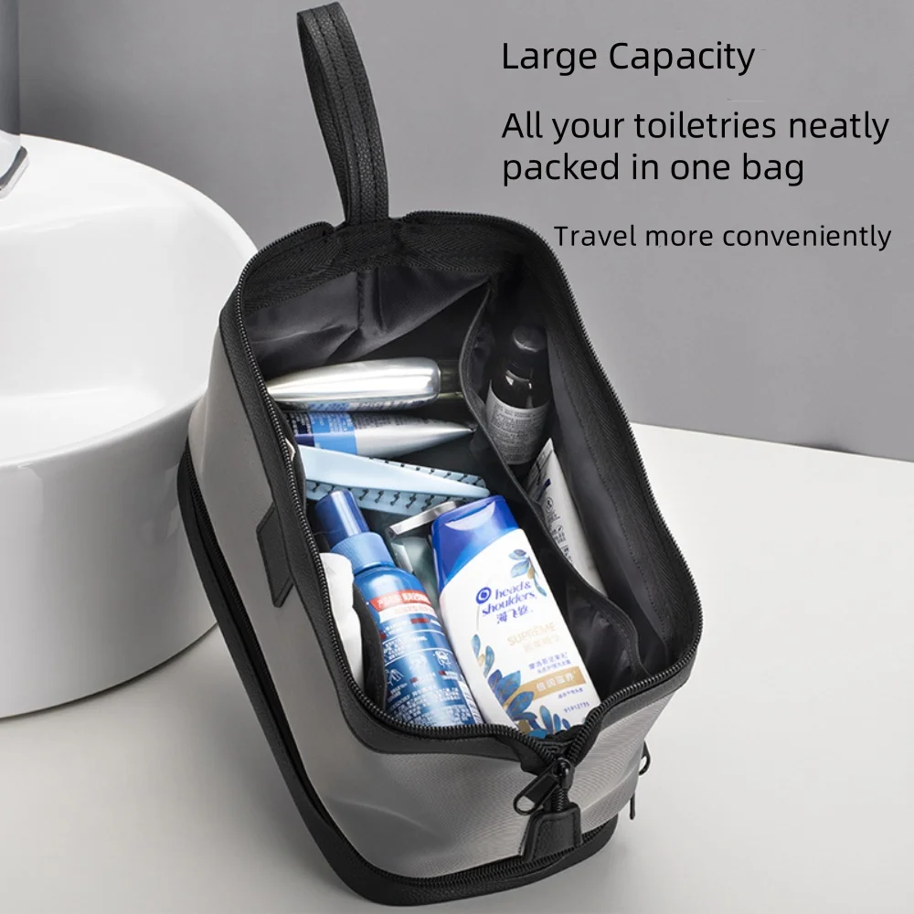 Large Capacity Women's Men Travel Toiletry Bag Makeup Cosmetics Storage Organizer Holer 2-layer Toiletry Washing Bag Waterproof