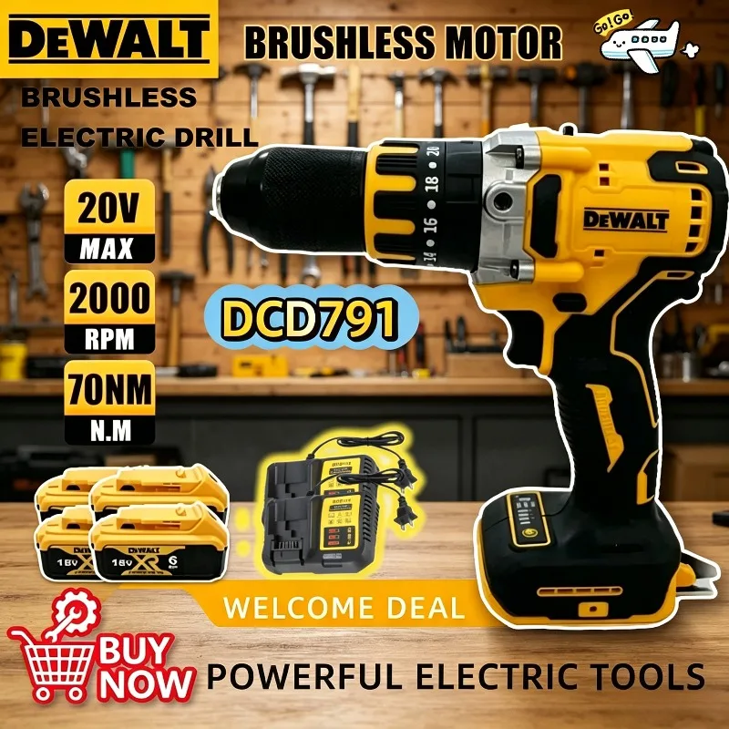 herramienta-electrica-dewalt-dcd791-taladro-compacto-recargable-sin-escobillas-destornillador-multifuncional-para-bateria-dewalt