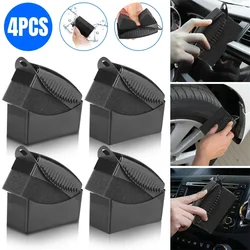 2/4pcs Car Wheel Polishing Waxing Sponge Brush Plastic Washing Cleaning Tire Contour Dressing Applicator Pads Detail Accessories