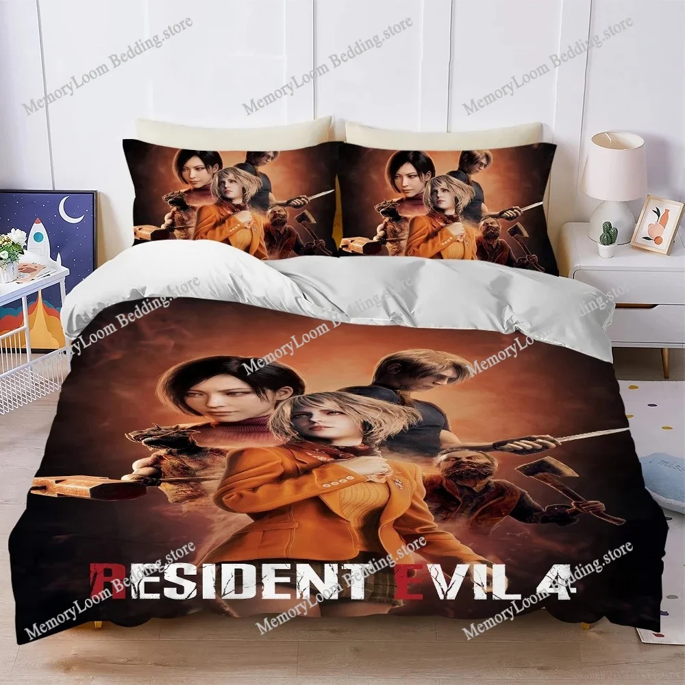 

Classic Game R-Resident Evil-S Duvet Cover Set Bedding Soft Laundry Cotton Bed Four Seasons Student Dormitory Home Textileextile