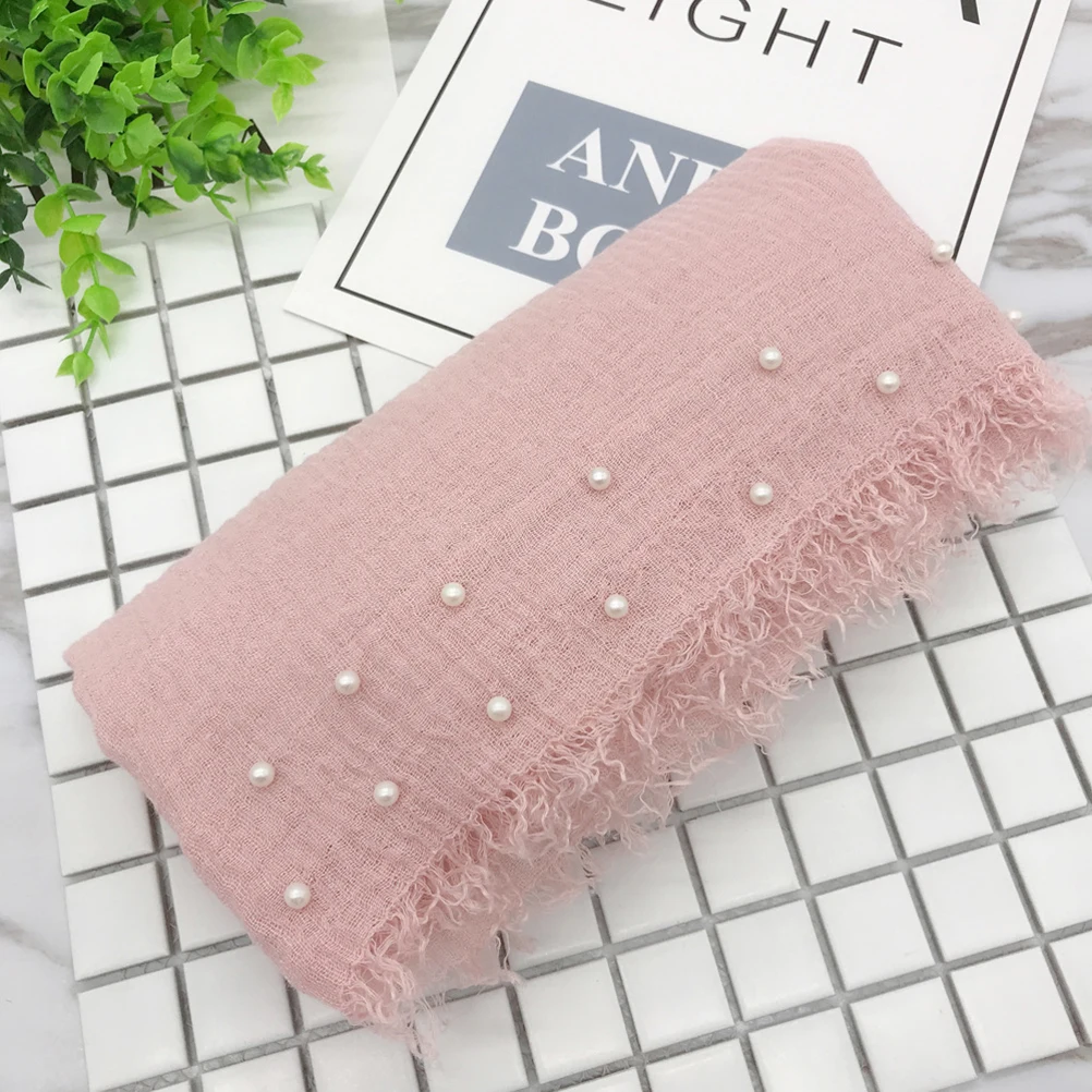

Cotton Baby Sleeping Blanket Pearl Wrapping Cloth Pink Lightweight Durable Skin-Friendly Portable Anti-Cold Air-Conditioning