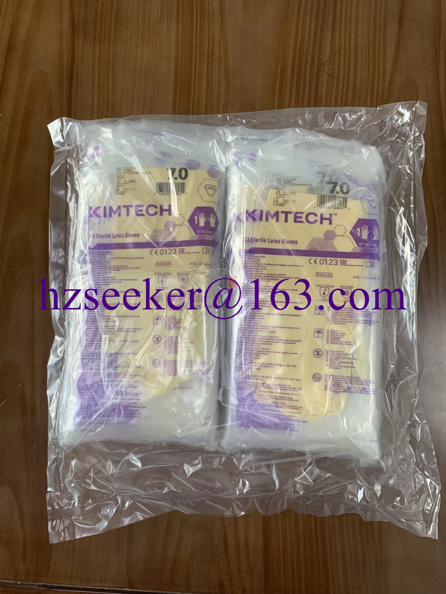 Ansell Kimberly-Clark Kimtech™G3 latex 12-inch (20 pairs) Textured Fingertips for Precision Low-Protein Natural Latex AQL 1.5