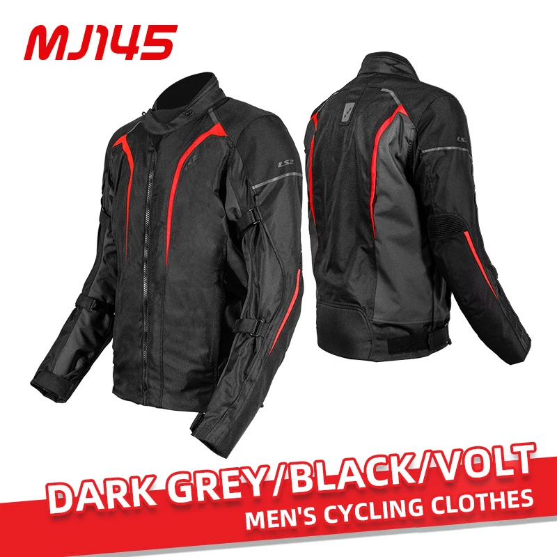 LS2 MJ145 SEPANG Motorcycle Jacket Moto Racing Riding Clothing Armor Breathable Men Motocross Soft Armor Clothing CE Certified