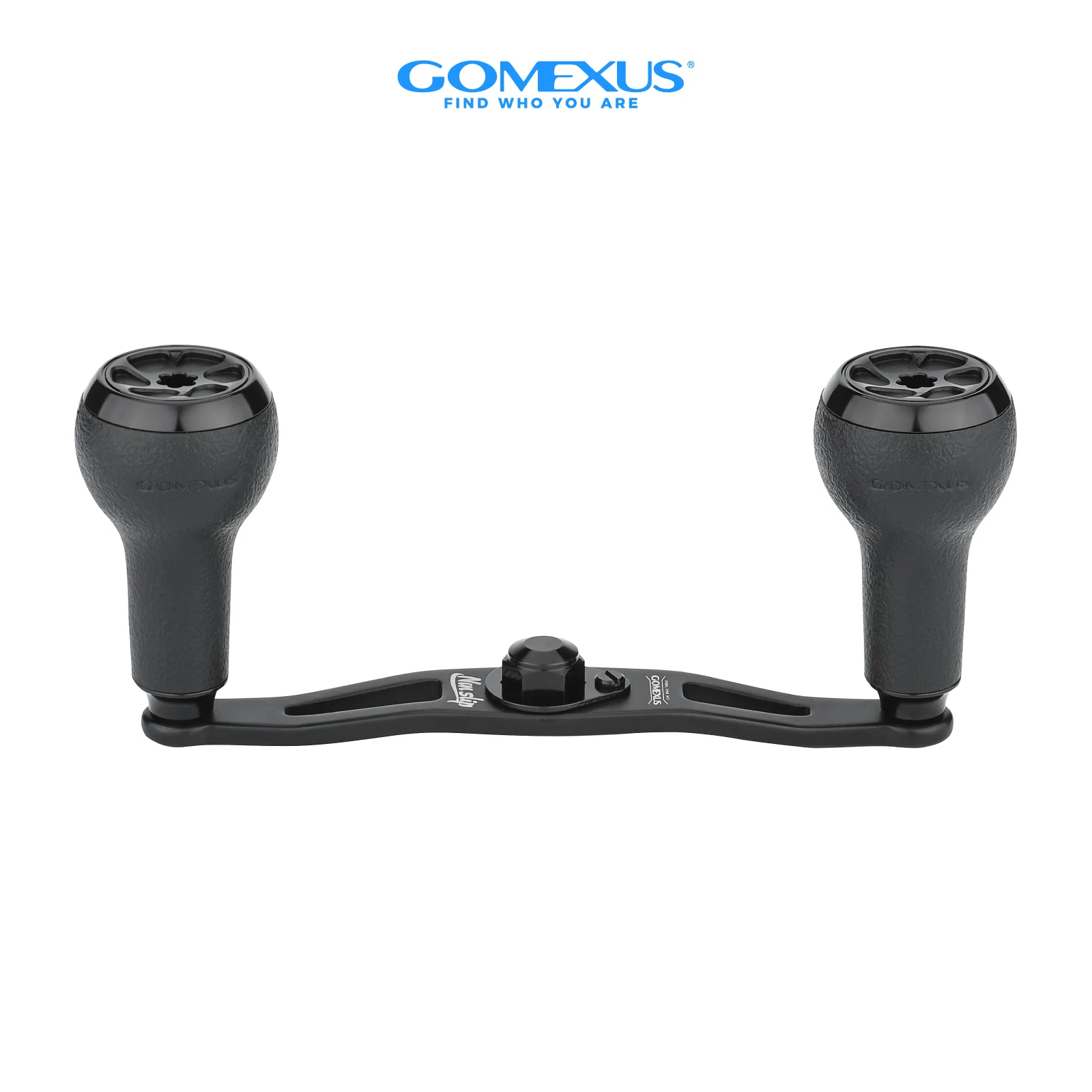 GOMEXUS Anti-Rutsch-Aluminium-Powergriff 100 mm mit 27 mm TPE-Knopf, kompatibel für Daiwa Abu Garcia Baitcasting-Rollen