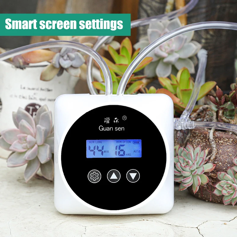 New Automatic Drip Irrigation System Greenhouse Watering Timer Garden Water Pump Controller Potted Plant Watering Device Set