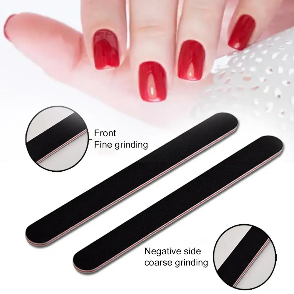 Nail File Double Sided Anti-Abrasion Wear-Resistant Nail Buffer Colorful Professional Manicure Tools for Female