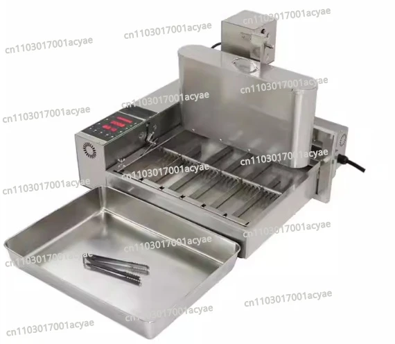 1500-1800PCS/H Hopper Donut Maker - 4-Row Automatic Commercial Fryer with Temperature Control