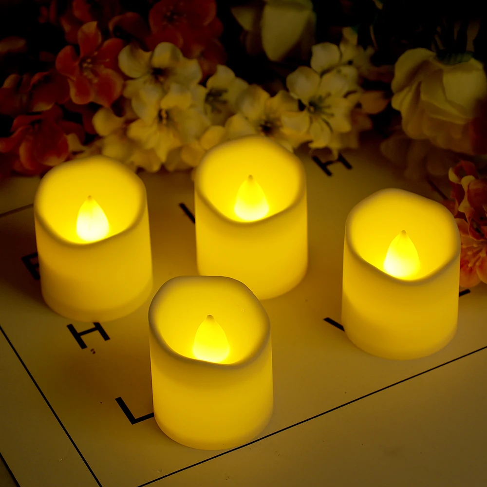 6/1Pcs Flameless LED Candle Battery Powered Wishing Tea Light Simulation Candle Lamp For Home Xmas Wedding Birthday Party Decors