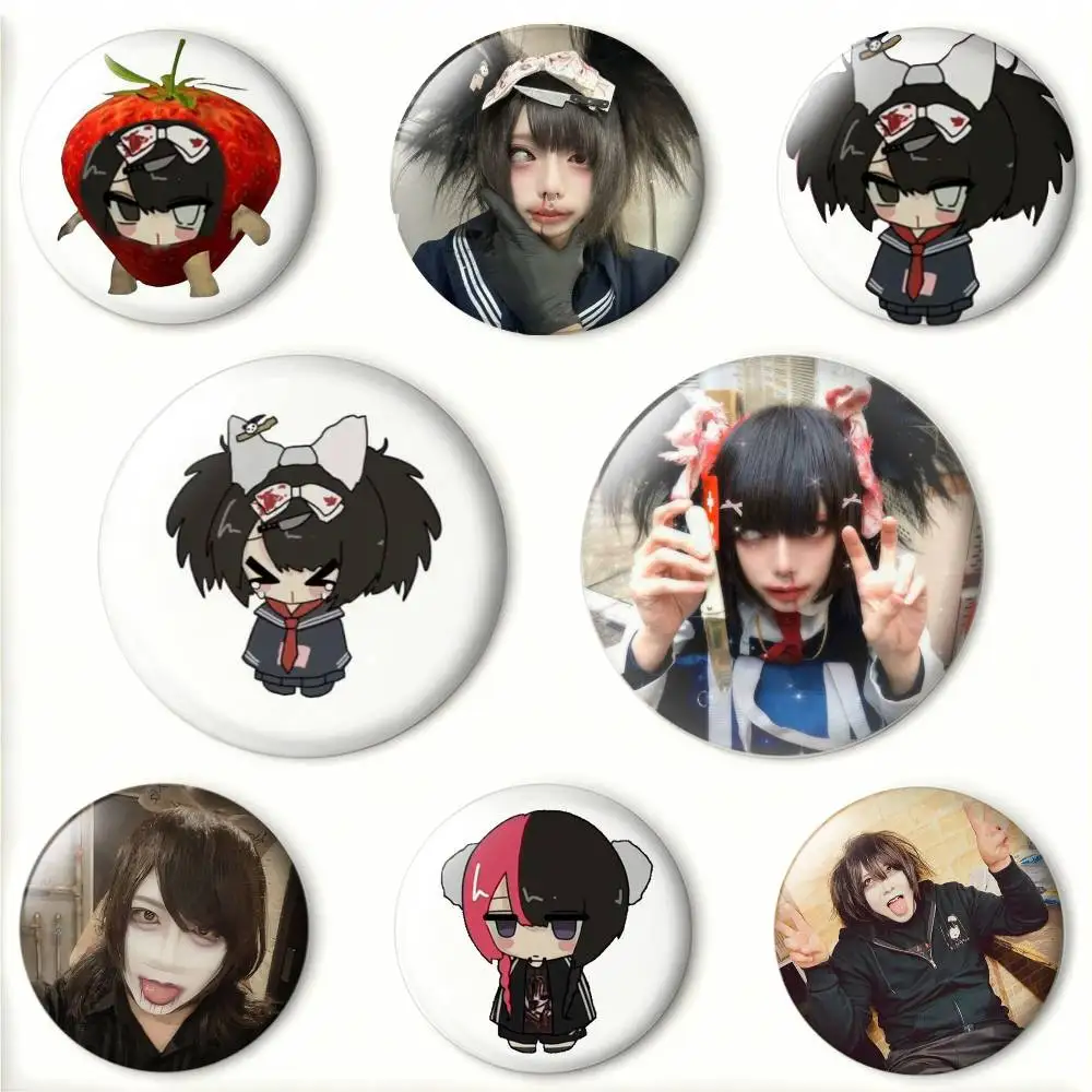 Значки S-Senketsuakochan, круглые, 25, 32, 44, 58, 75 мм, для фанатов, подарки друзьям, броши, сувениры