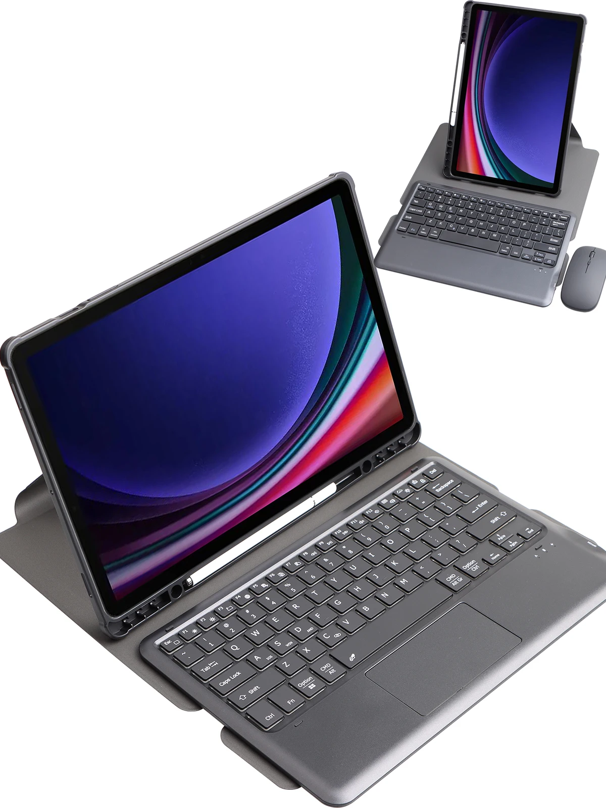 

Акриловый чехол для планшета Samsung Galaxy Tab S9FE plus / S9FE + 12,4 дюйма с Bluetooth клавиатурой