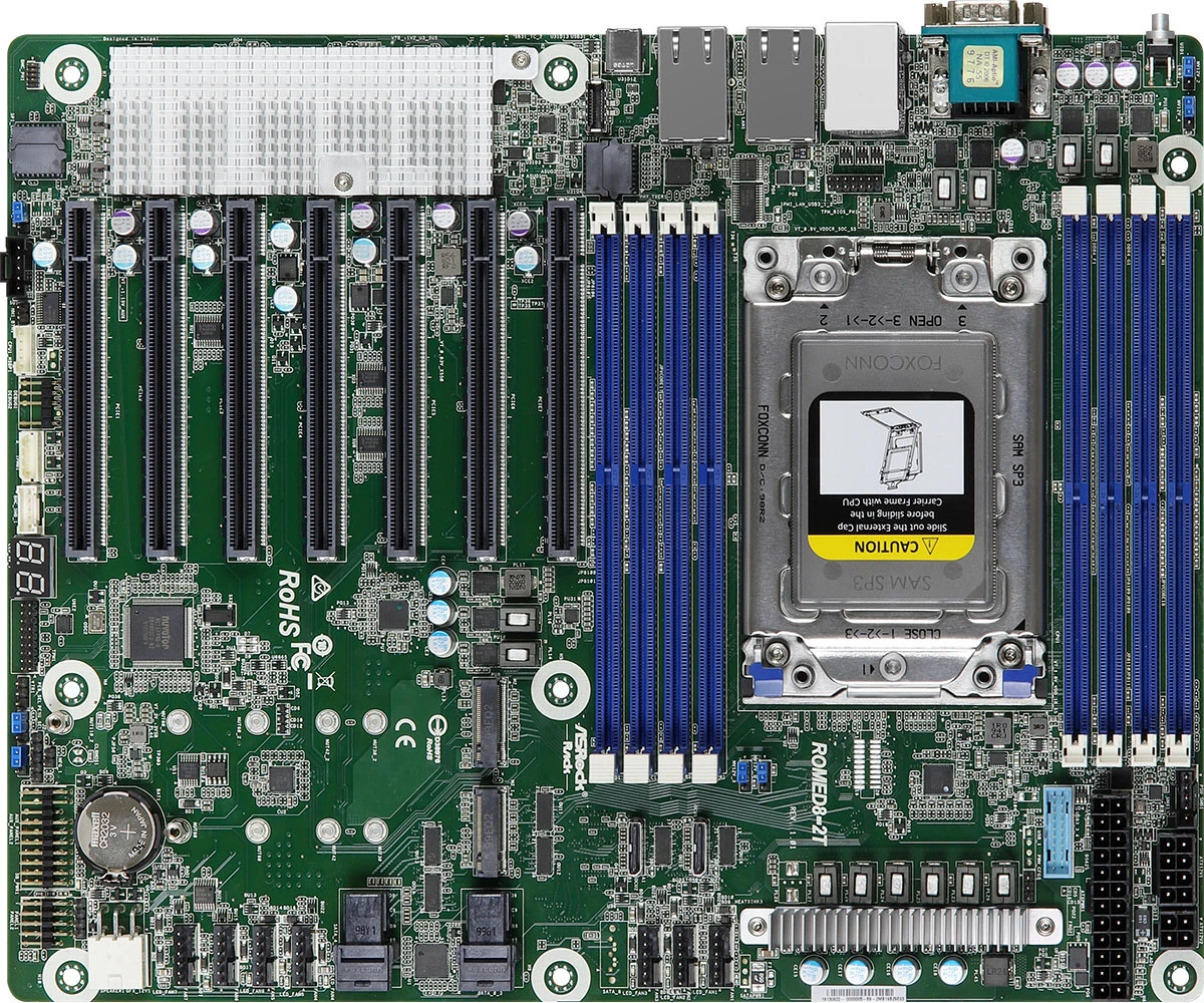Carte mère serveur ASRock Rack - Dual Socket Sp3 Epyc Motherboard avis et prix