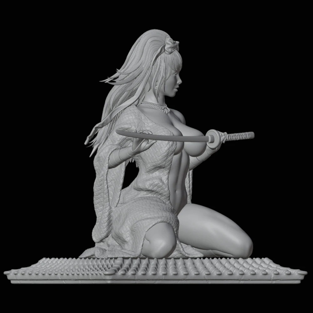 Kit de modelo de figura Ninja NSFW en 3d, juguete de resina sin pintar, garaje en miniatura, sin montar, 1:24