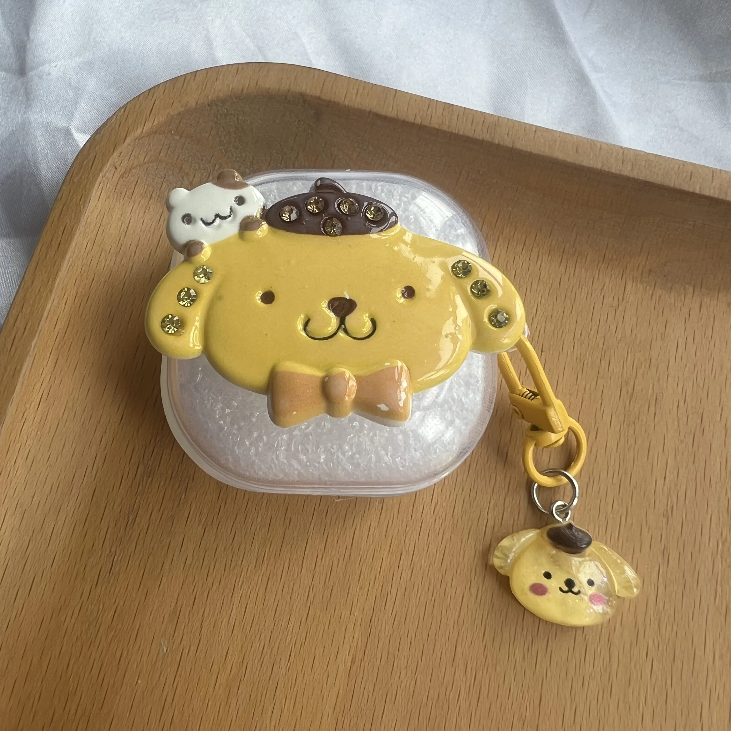 حافظة سماعة أذن كيتي لطيفة لهاتف Galaxy Buds Live / FE / Live /2pro سماعات أذن بلوتوث من البولي يوريثان غطاء حماية مع حلقة مفاتيح #3