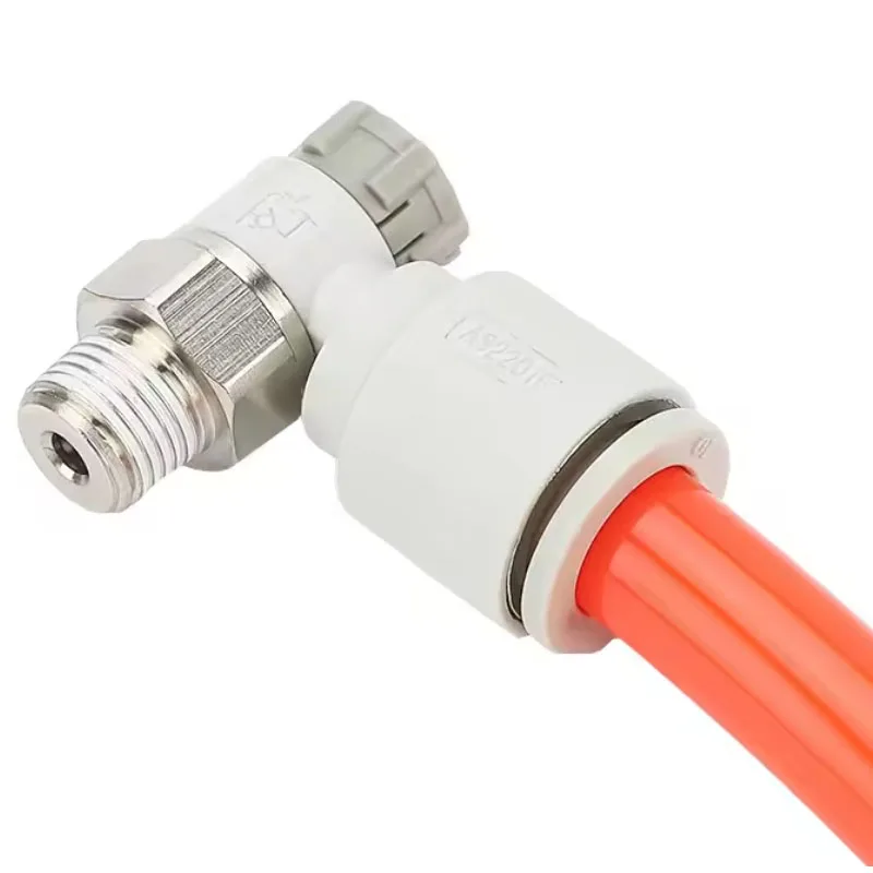 Speed Controller with One-touch Fitting Meter-out Throttle valve Pneumatic fitting AS1201F Flow Control Valve Self-lock AS2201F