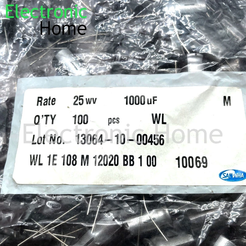 20PCS/LOT Sanhe Samwha WL 1000uf 25v 25v1000uf high-frequency low resistance electrolytic capacitor