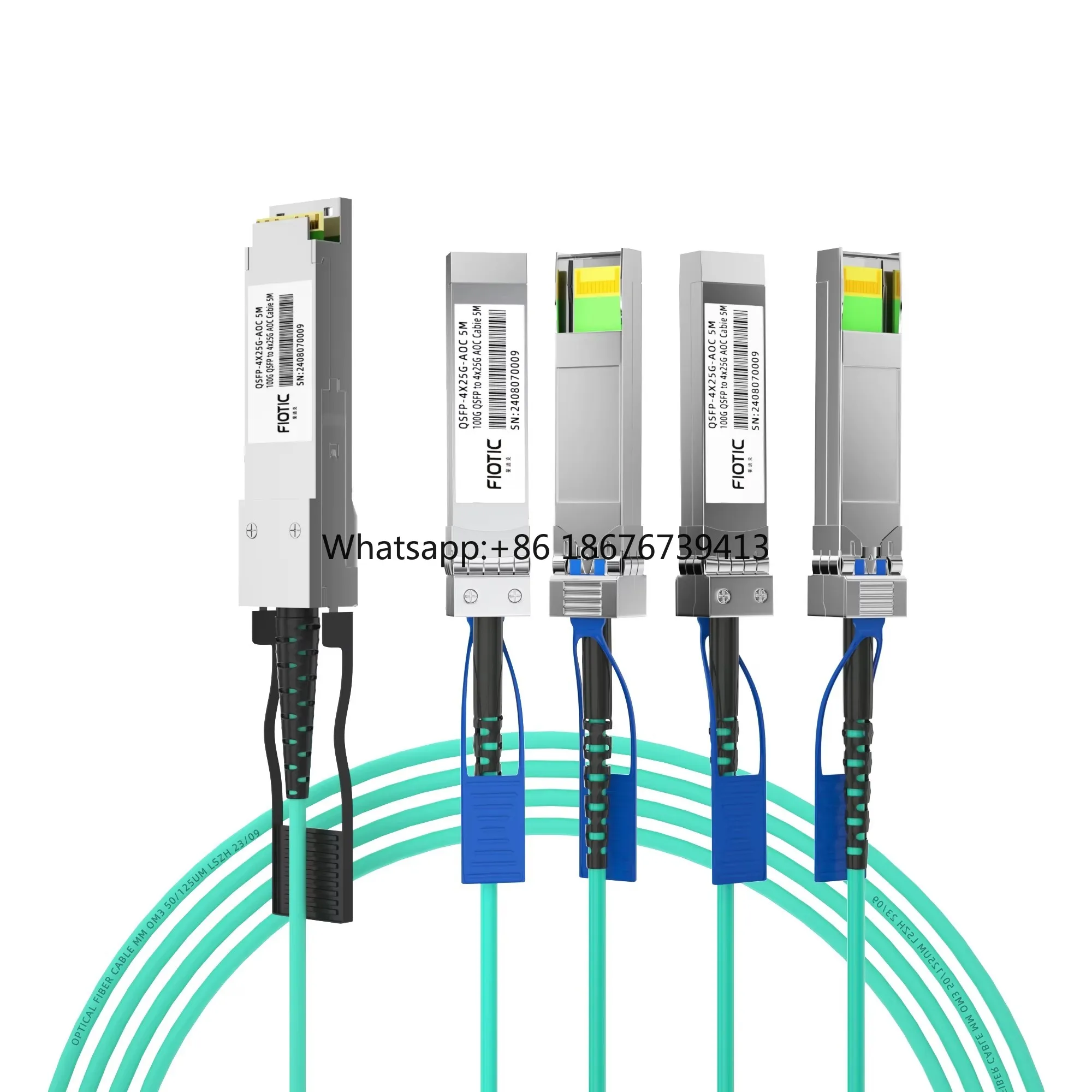 QSFP-4*25G-AOC Customizable  QSFP to 4*25G  SM Alta Velocidad High Speed Active Direct Connection Cable
