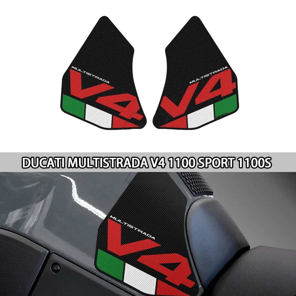 

For Motorcycle anti-skid fuel tank pad, side panel protection, knee grip pad, Ducati Multistrada V4 1100 Sport 1100S 2021-2022