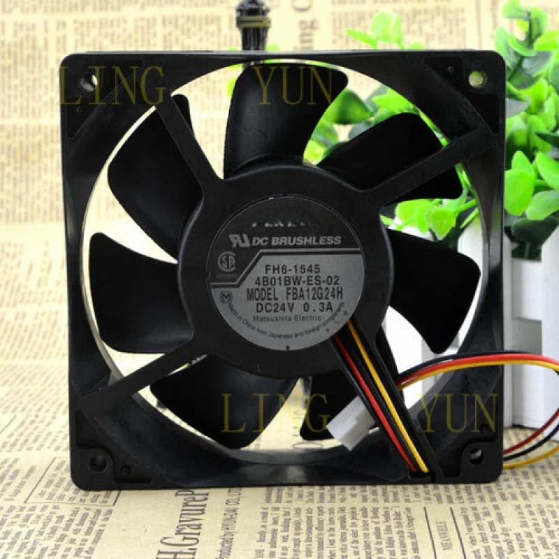 Z  FOR Panaflo CPU Invertor Cooling Fan FBA12G24H 12CM 12038 24V 0.3A 120*120*38MM